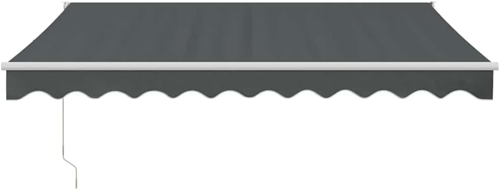 vidaXL Elektrische Markise mit Kurbel Anthrazit 3x2,5 m 3 x 2.5 m Anthrazit und Weiss, 3 x 2.5 m Ant