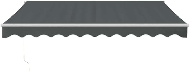 vidaXL Elektrische Markise mit Kurbel Anthrazit 3x2,5 m 3 x 2.5 m Anthrazit und Weiss, 3 x 2.5 m Ant