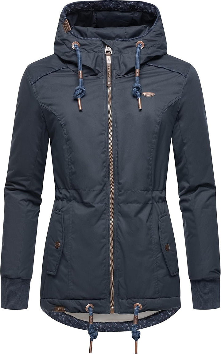 Ragwear Damen Winterjacke Outdoorjacke mit Kapuze YM-Danka XS-6XL XL Navy22, XL Navy22