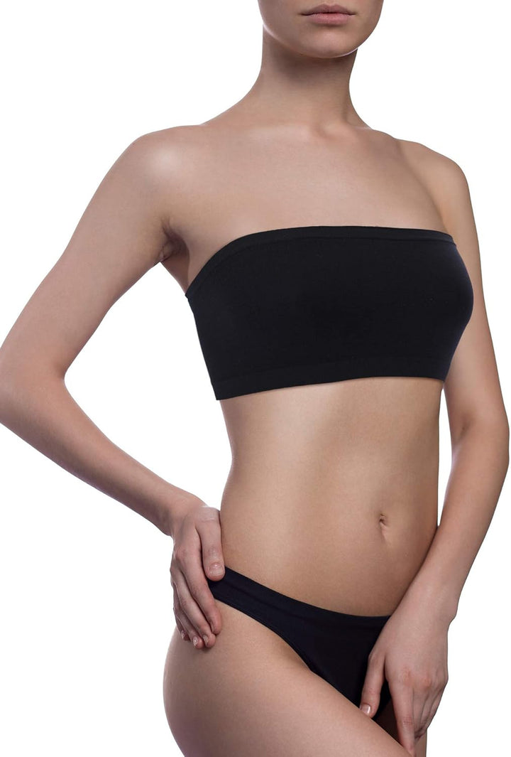Bandeau-BH für Damen, trägerloser Bralette, Nahtloser Bandeau-BH, ungepolstert, Stretch-Oberteil, 4