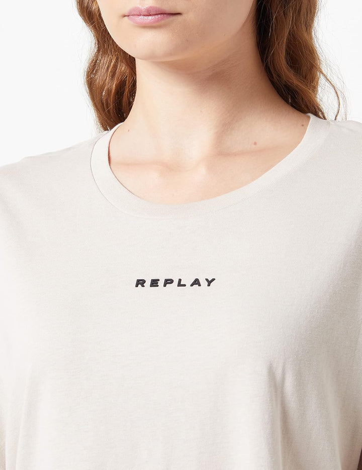 REPLAY Damen T-Shirt S 984 Sand, S 984 Sand