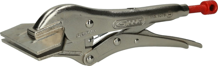 KS Tools 115.1076 Breitmaul-Flachbacken-Gripzange, 205mm
