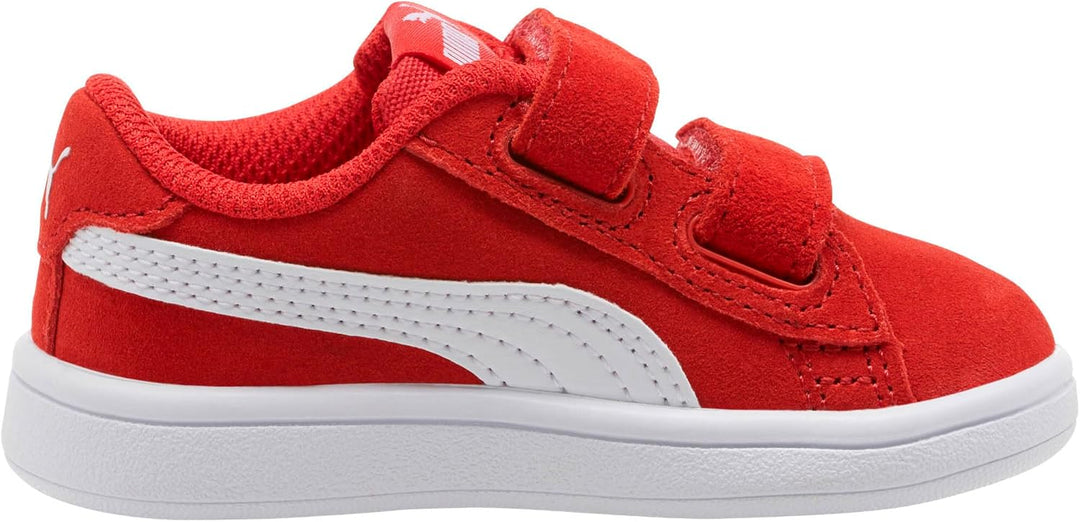 PUMA Unisex-Kinder Smash V2 Sd V Inf Sneaker, 20 EU High Risk Red Puma White