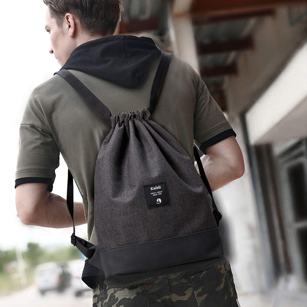 KALIDI Beutel Rucksack Kordelzug Turnbeutel Daypack Gymsack Gym Bag Beutel Sportbeutel Rucksack für