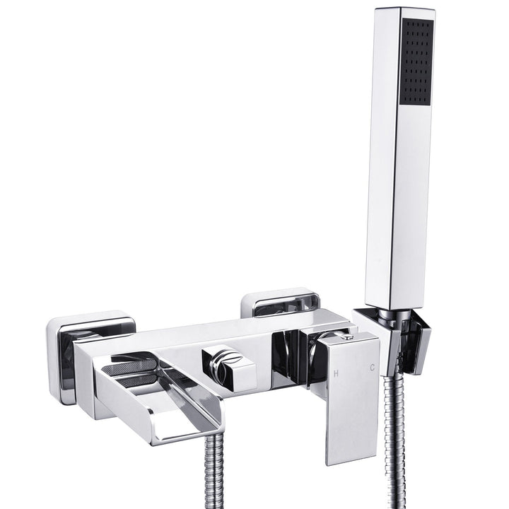 Wasserrhythm 2 Verbraucher Wannenarmatur Einhebel-Wannenmischer Armatur Wasserhahn Duscharmatur mit