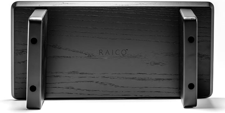 Raico Schreibtischregal, kleiner Monitorständer, Mini-Setup-Cockpit Schwarzes Holz Small | 47cm, Sch