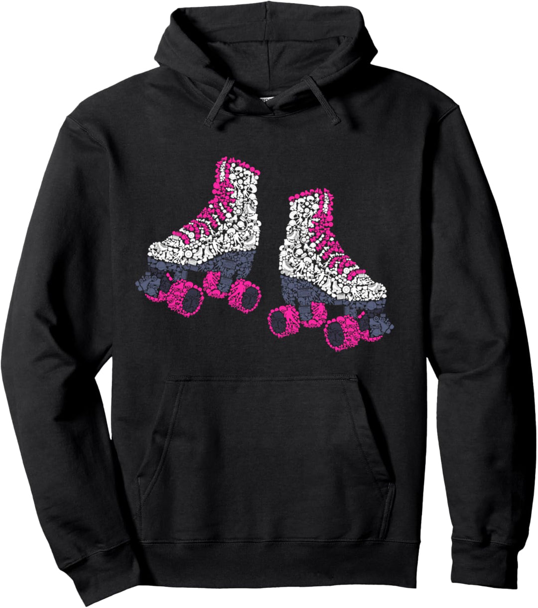 Rollschuhe Mädchen Rollschuh Roller Girl Roller Skates Pullover Hoodie