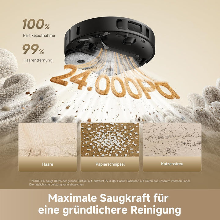 dreame L40 Ultra A Saugroboter und Bodenwischer mit automatischer Staubentleerung und doppeltem Anti