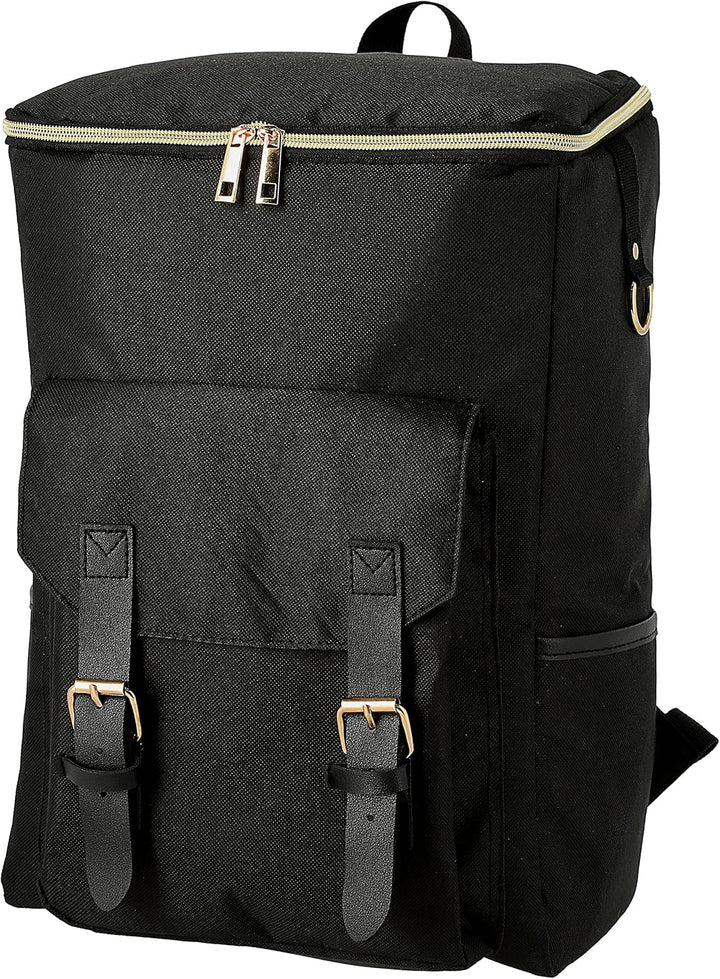 Cepewa Thermorucksack | schwarz Polyester 600D 28x41x14cm | Fassungsvermögen 20L | Isolierter Rucksa