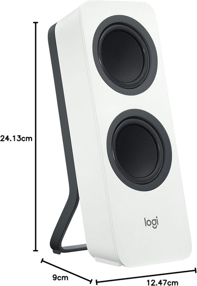 Logitech Z207 Kabelloser PC-Lautsprecher, Bluetooth, Stereo Sound, 10 Watt Spitzenleistung, 3,5 mm E