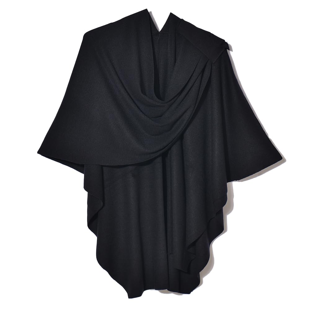 Lifetooler Frauen Poncho Damen Open Front Winterstrickjacke Lady Wendeumhang Bedruckte übergrosse Um