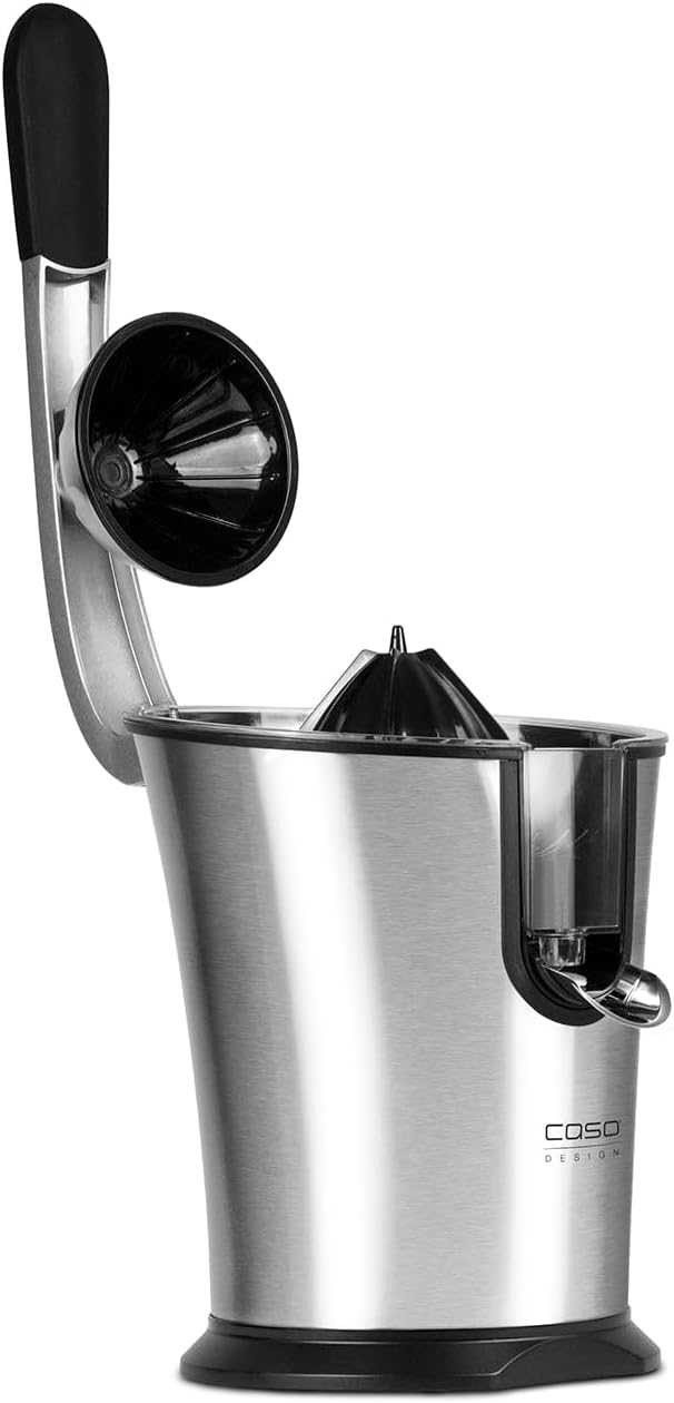 Caso CP 300 Design-Zitruspresse, elektrische und kraftvolle Zitronenpresse mit Universal-Presskegel