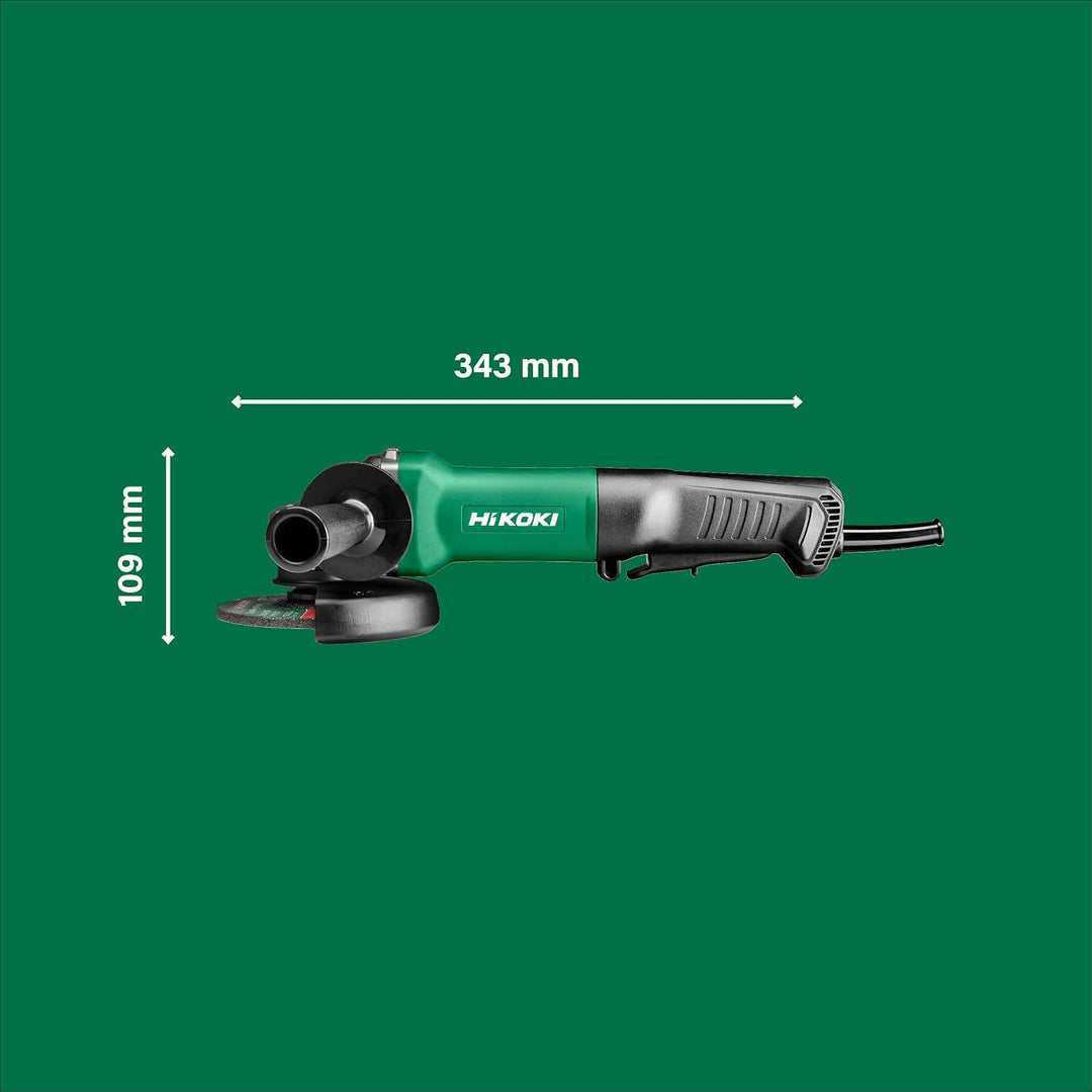 HIKOKI G13SE3 Winkelschleifer Durchmesser 125mm mit Paddleschalter und Wiederanlaufschutz, 1400W, 23