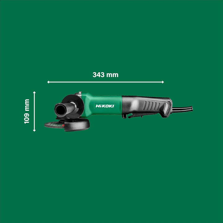 HIKOKI G13SE3 Winkelschleifer Durchmesser 125mm mit Paddleschalter und Wiederanlaufschutz, 1400W, 23