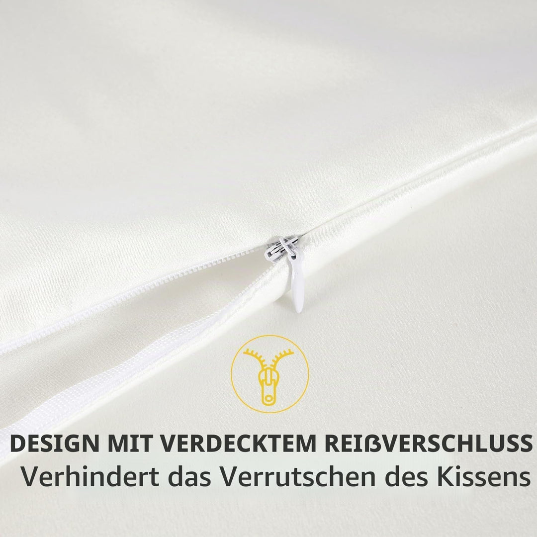 ZIMASILK Kissenbezug aus 100% Seide für Haare und Haut. Doppelseitige 19 Momme Reine Maulbeerseide K