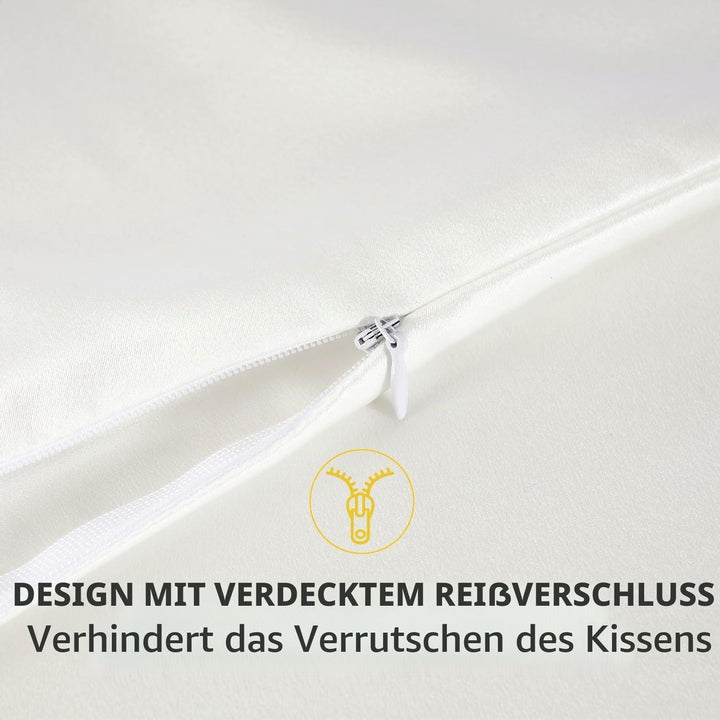 ZIMASILK Kissenbezug aus 100% Seide für Haare und Haut. Doppelseitige 19 Momme Reine Maulbeerseide K