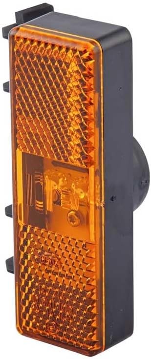 HELLA - Seitenmarkierungsleuchte - LED - 24V - geschraubt/Anbau - Lichtscheibenfarbe: gelb - LED-Lic