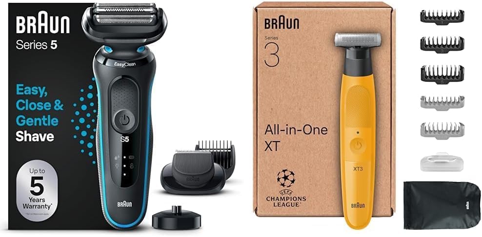 Bundle of Braun Series 5 Elektrorasierer Rasierer Herren Elektrisch Ladestation,Wet & Dry, rasierapp
