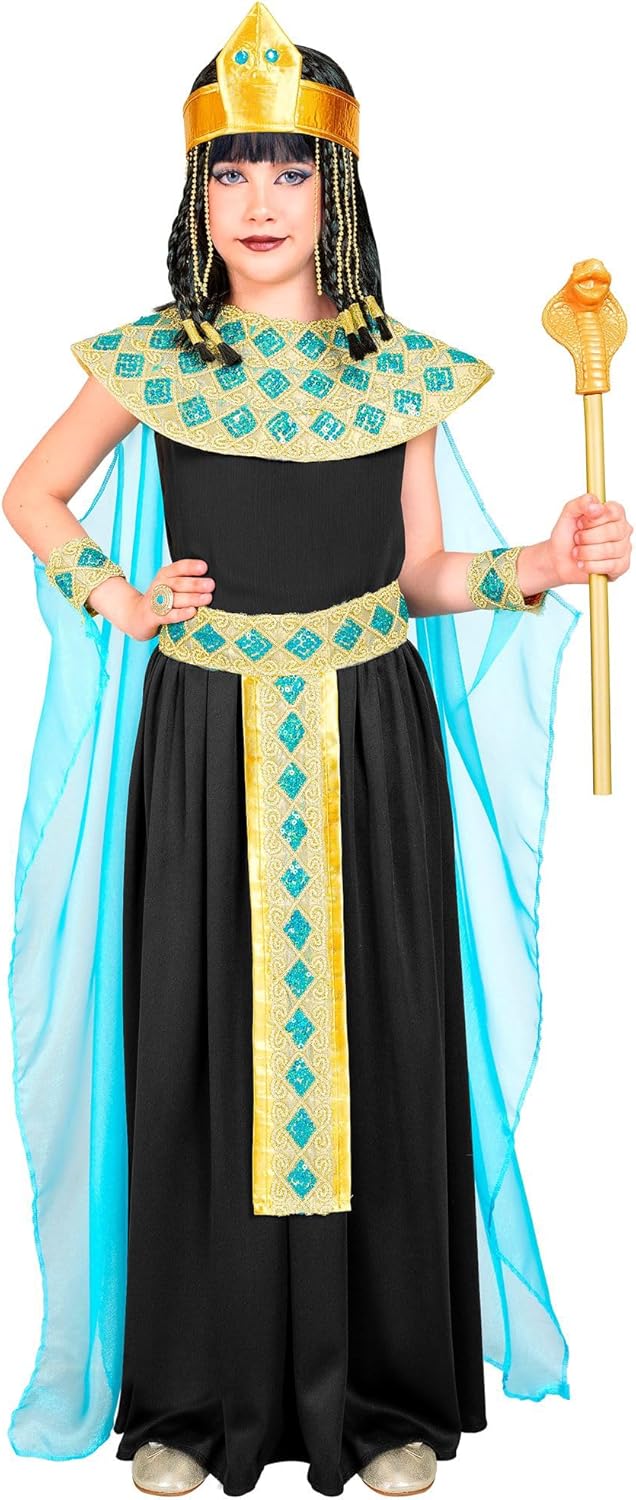 W WIDMANN MILANO Party Fashion - Cleopatra Kostüm Mädchen | Ägyptische Königin Verkleidung im Antike