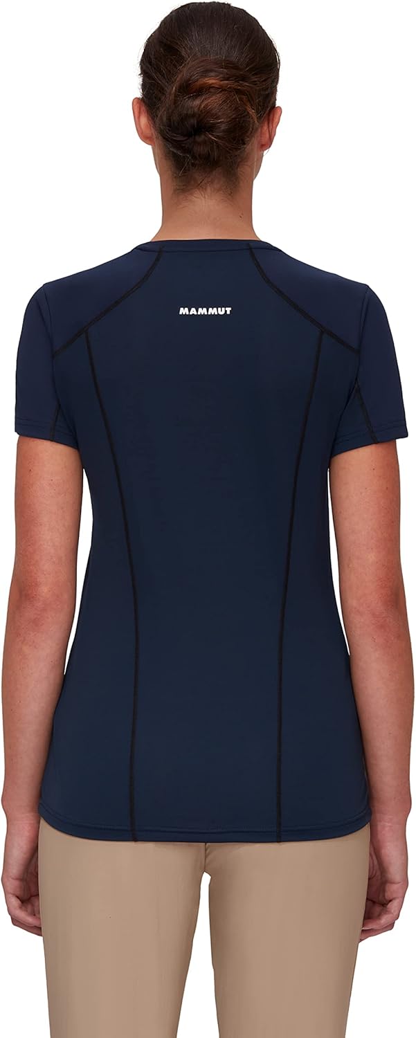 Mammut Sertig Women's T-Shirt L White/Black/Vibrant Orange, L White/Black/Vibrant Orange