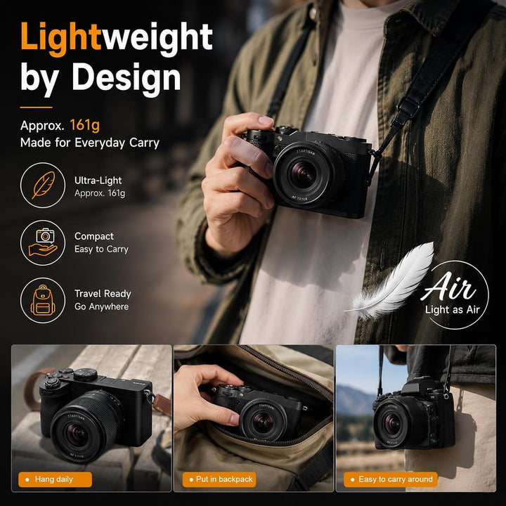 TTARTISAN 17mm F1.8 Air Autofokus Objektiv für Fuji X-Mount Kameras APS-C Weitwinkelobjektive mit Gr