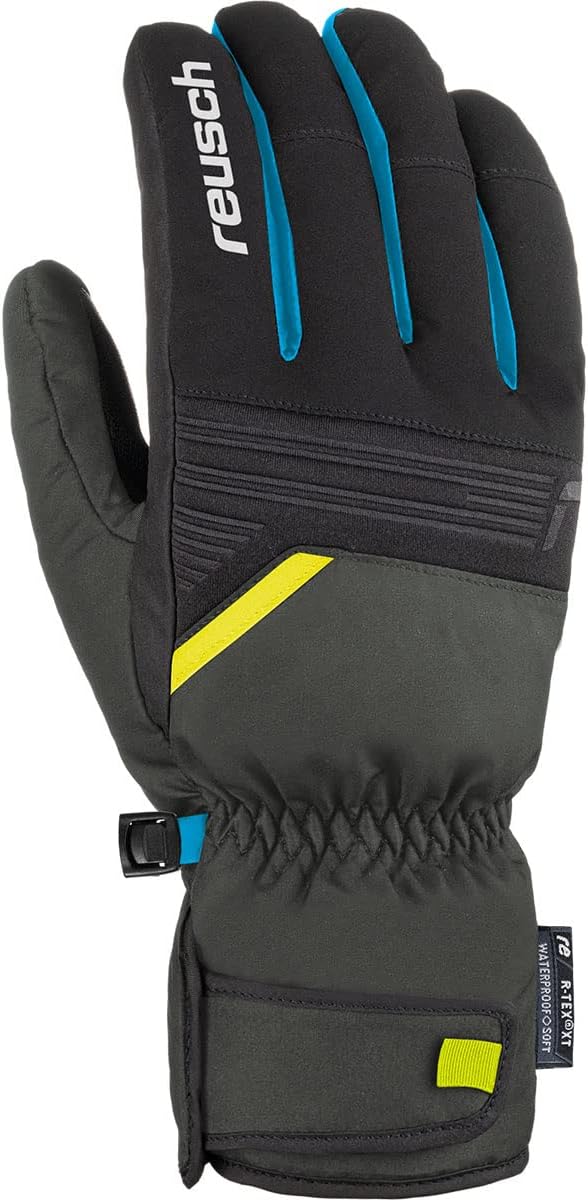 Reusch Herren Bradley R-tex Warmer grau / gelb 8, grau / gelb 8