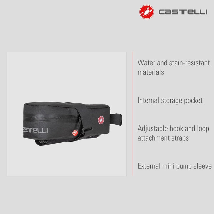 CASTELLI Herren Untersattel XL Turnbeutel, Schwarz, Einheitsgrösse