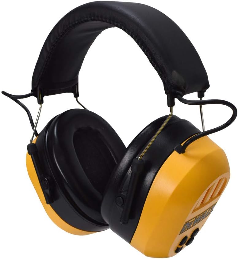 DEWALT Bluetooth Hearing Protector, Black/Yellow, Model:DPG17