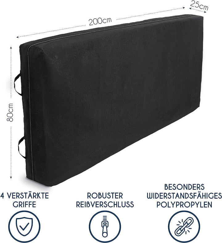 Dreamzie Matratzenhülle zur Lagerung und für Umzüge - Für Matratze 80x200 x 25 cm - 4 Griffe und Rei
