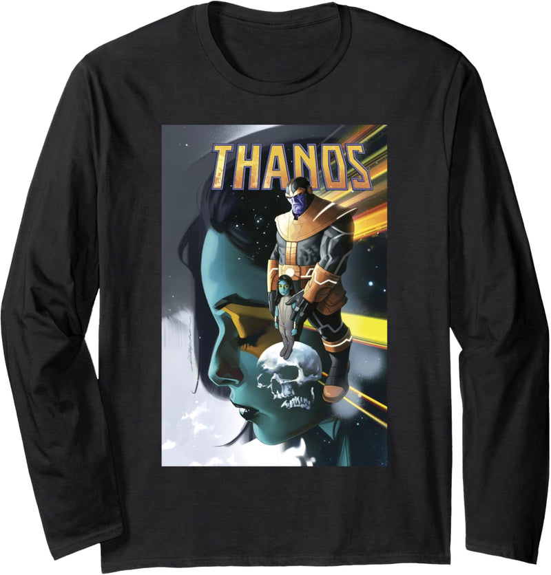 Marvel Thanos & Gamora Poster Langarmshirt