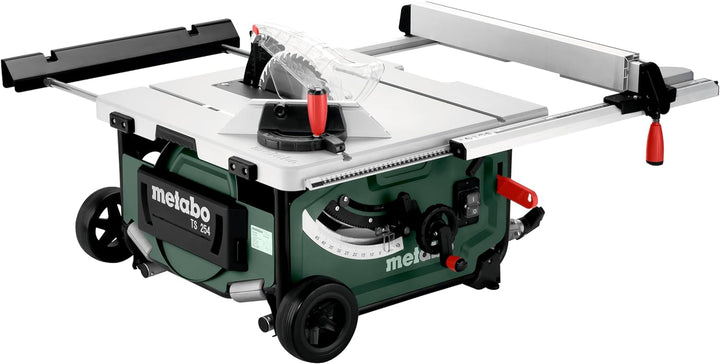 Metabo Tischkreissäge TS 254 (600668000) im Karton mit Untergestell und Trolleyfunktion (Max. Schnit