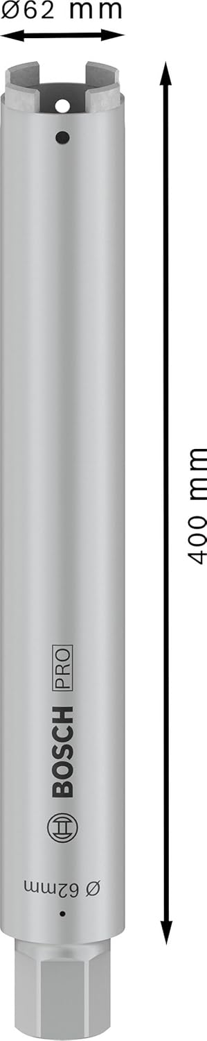 Bosch Accessories Professional 2608601405 Diamanttrockenbohrkrone 62x400mm, 62 mm, 62 mm