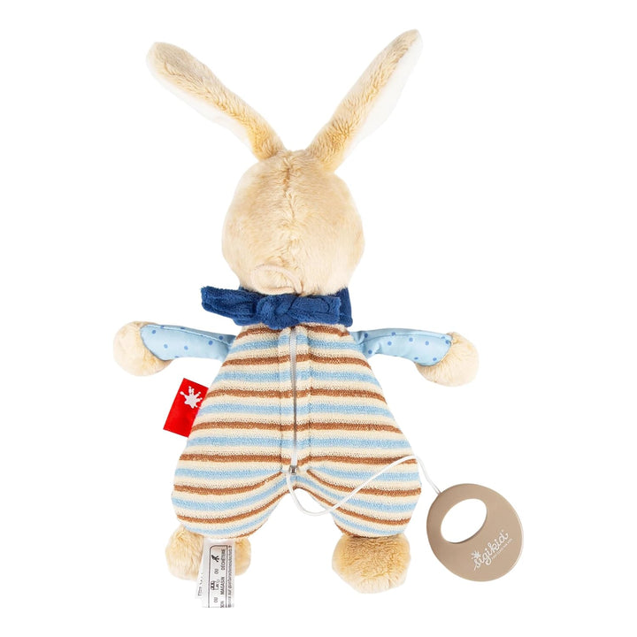 SIGIKID 39265 Spieluhr Semmel Bunny Mädchen und Jungen Babyspielzeug empfohlen ab Geburt blau/beige,
