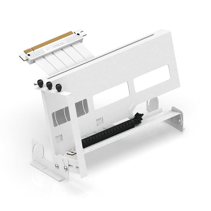 EZDIY-FAB PCIe 4.0 GPU Halterung,Multi-Winkel-Einstellung mit Weissem Riser Kabel,Kompatibel zu RTX4