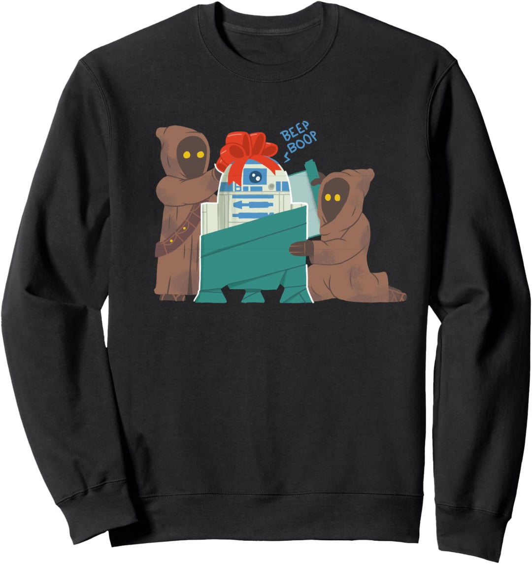 Star Wars Holiday Jawas Gift Wrap R2-D2 Sweatshirt