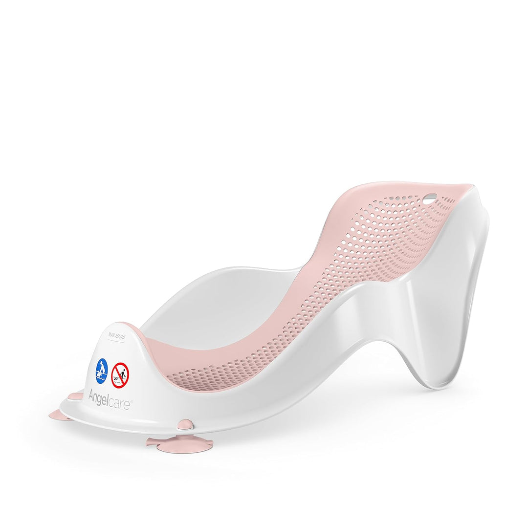 Angelcare ergonomischer Badesitz für die Baby-Badewanne Light pink, angenehm weiche Liegefläche, auf