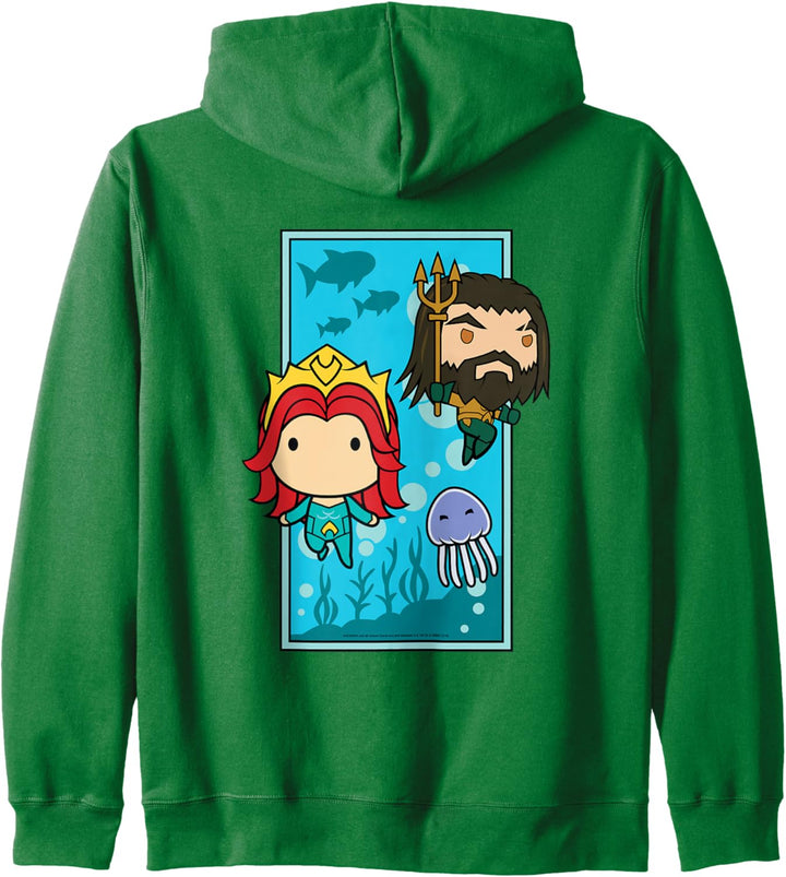 Aquaman Movie Chibi Mera and Aquaman Kapuzenjacke