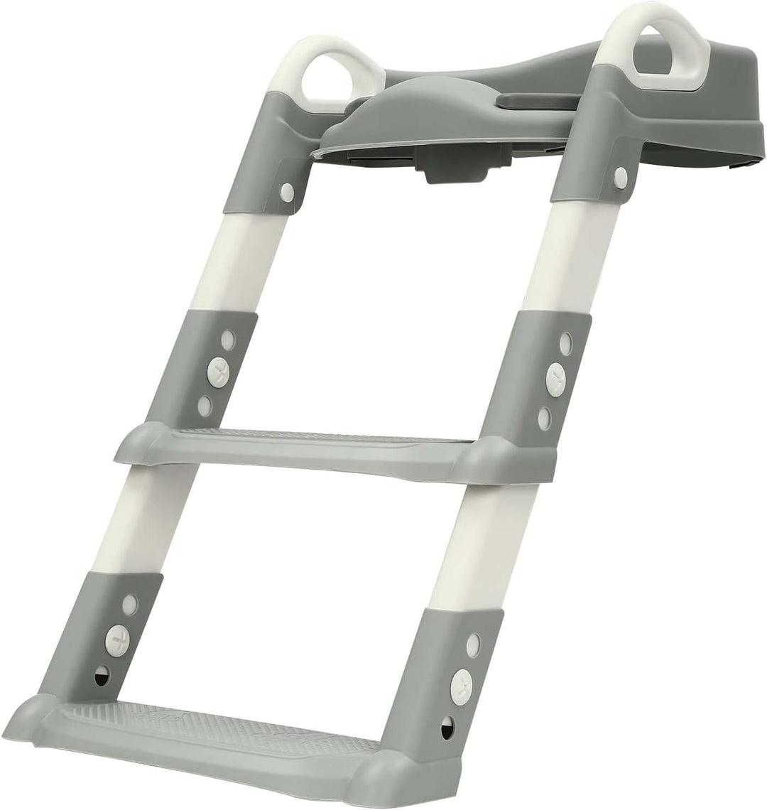 Toilettensitz Baby mit Treppe Kinder Toilettentrainer, Toilettensitz Kinder, mit PU Gepolstert & vie