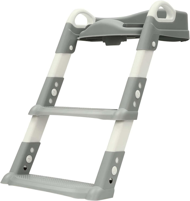Toilettensitz Baby mit Treppe Kinder Toilettentrainer, Toilettensitz Kinder, mit PU Gepolstert & vie