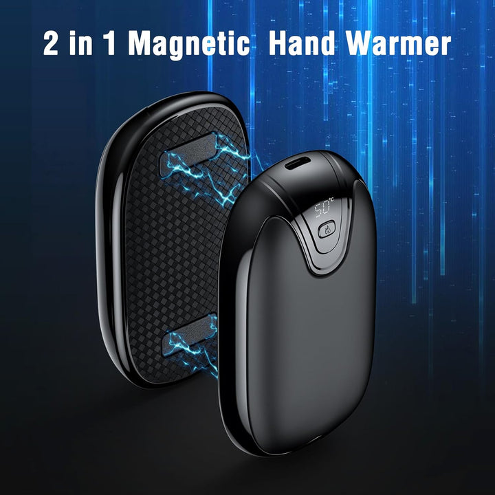 Handwärmer elektrisch,Split 2er-Pack Wiederaufladbar Handwärmer Tragbare Taschenwärmer, 3 Heizmodi T
