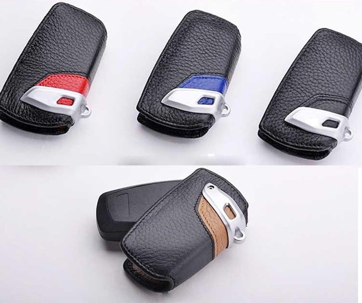 Auto echtes Leder Smart Key Cover Fall für BMW F10 F20 F30 NEU 1 2 3 4 5 6 7 Serie X3 X4 320I 116I 1