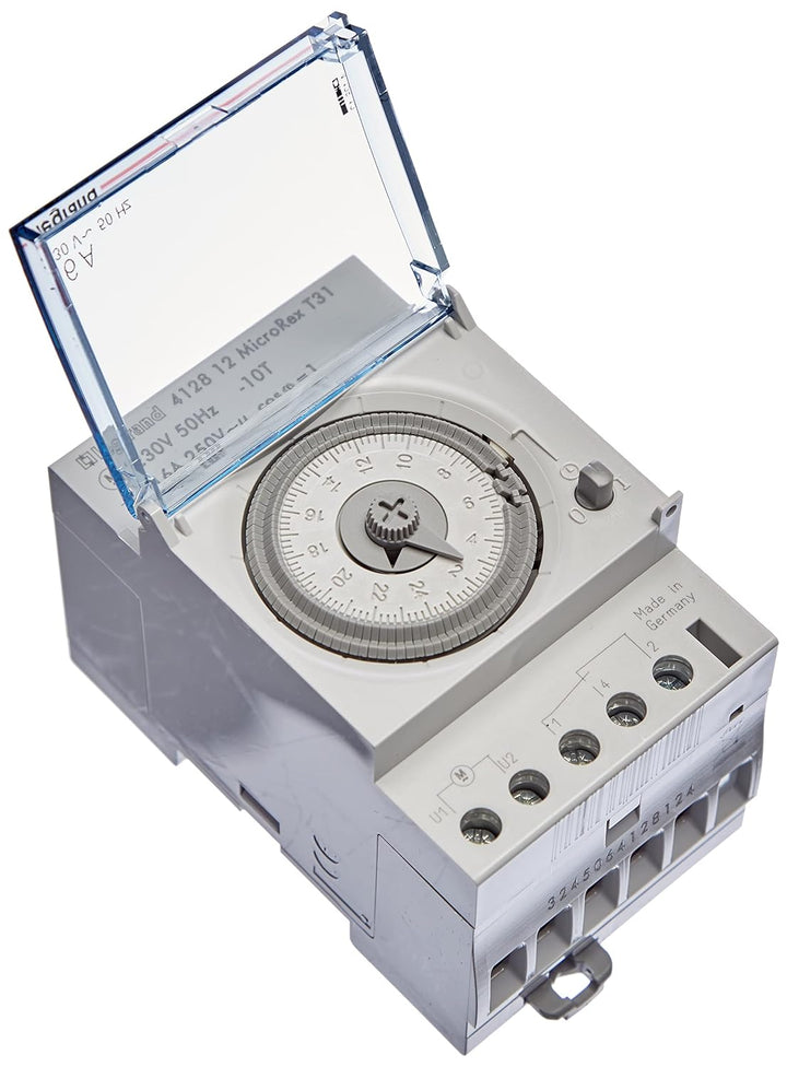 Legrand, programmierbare Zeitschaltuhr MicroRex T31, analog, mechanisch mit 24 Stunden-Programm,ON-A