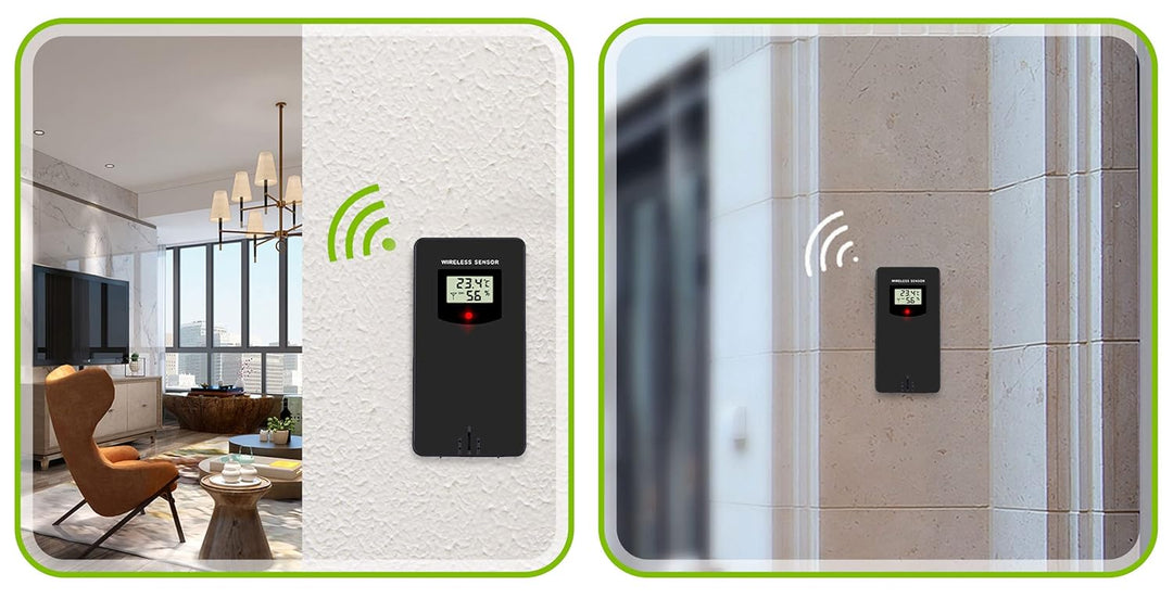 BERDSEN Wetterstation mit Display BD-901 Aussen- und Innentemperaturmessung Snooze-Alarmfunktionen B