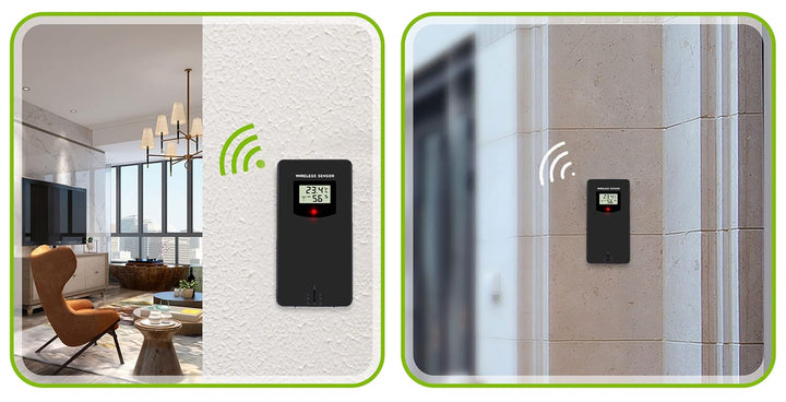 BERDSEN Wetterstation mit Display BD-901 Aussen- und Innentemperaturmessung Snooze-Alarmfunktionen B