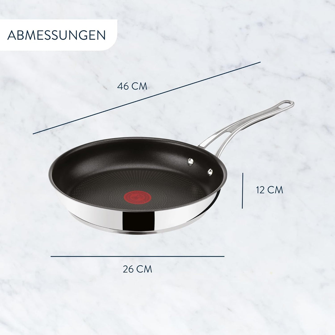 Jamie Oliver by Tefal Cook's Classics Bratpfanne 24 cm, Antihaftversiegelung, Induktionstauglich, Ba