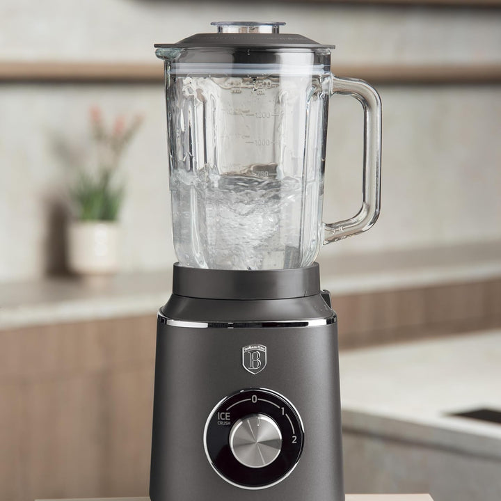 BERLINGER HAUS Stabmixer mit Glasbehälter 1,5 L 1000 W Antracit Collection