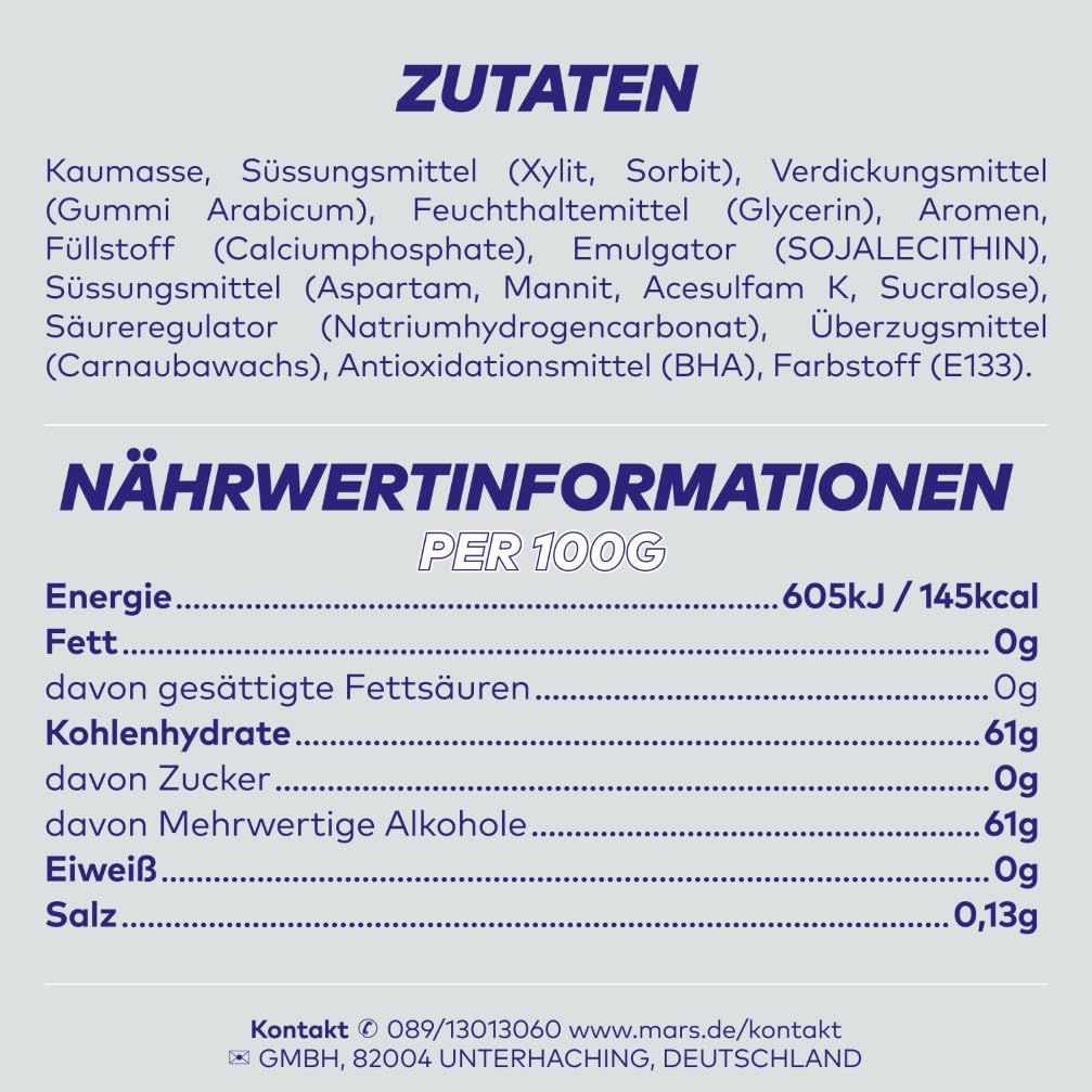 Extra Professional White Bubblemint, Zuckerfreier Kaugummi, Multipack mit 30x10 Dragees, Für frische