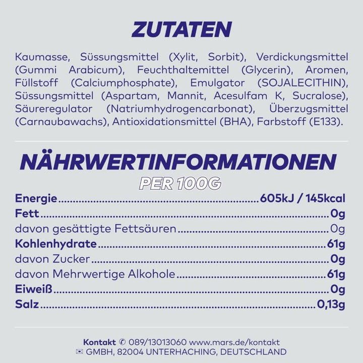 Extra Professional White Bubblemint, Zuckerfreier Kaugummi, Multipack mit 30x10 Dragees, Für frische