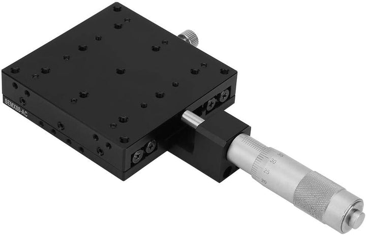 Keenso SEMX80-AC Mikrometer Manuelle Präzision Lineartisch Verschiebung Trimmen Lagerschiebetisch X-