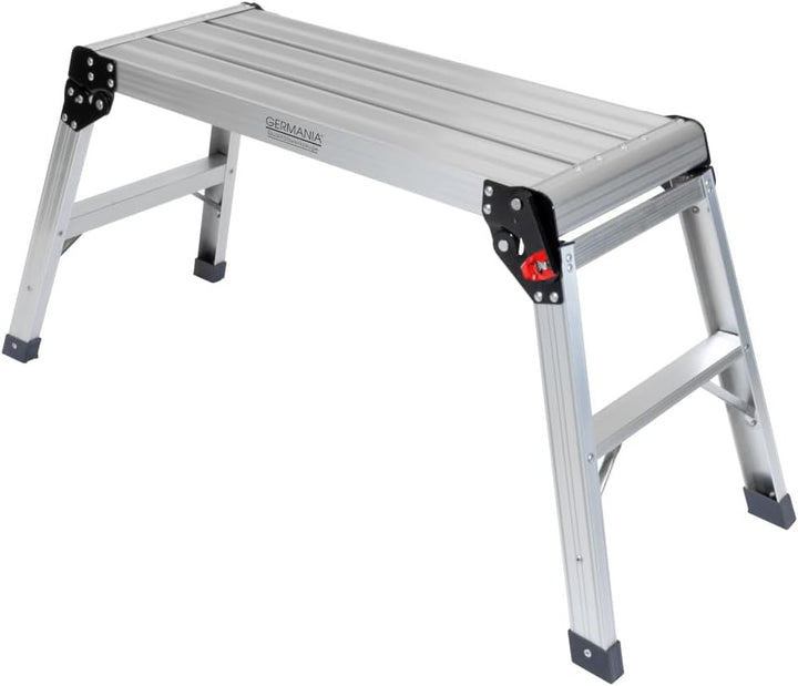 Germania Arbeitsplattform bis 150kg belastbar aus Aluminium - klappbar - 50 cm hoch - Plattform 76 x